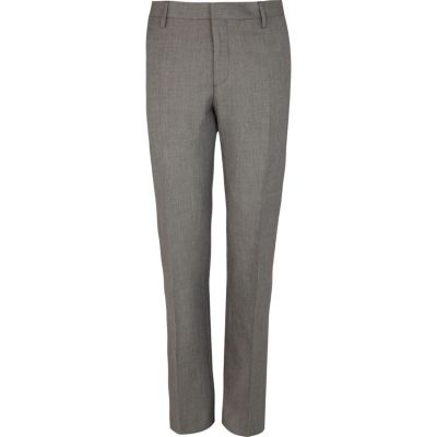 Grey classic suit trousers
