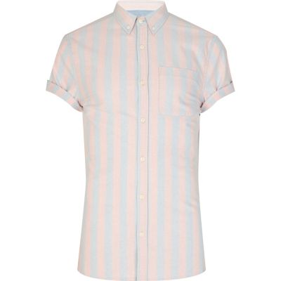Light pink and grey striped shirt