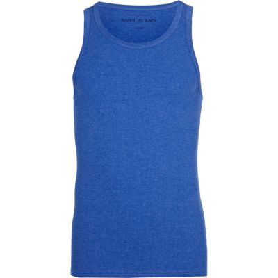 Blue rib vest