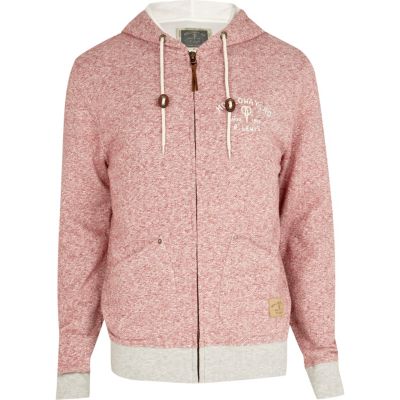 Red marl Holloway Road hoodie