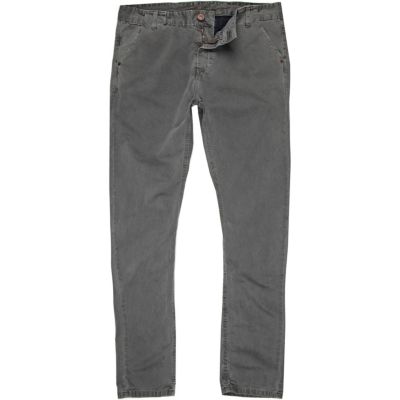 Grey washed chinos