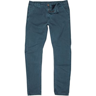 Blue washed chinos
