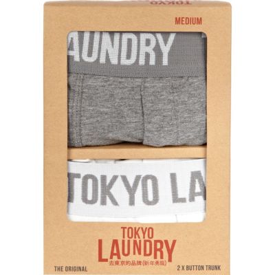 White and grey Tokyo Laundry boxers