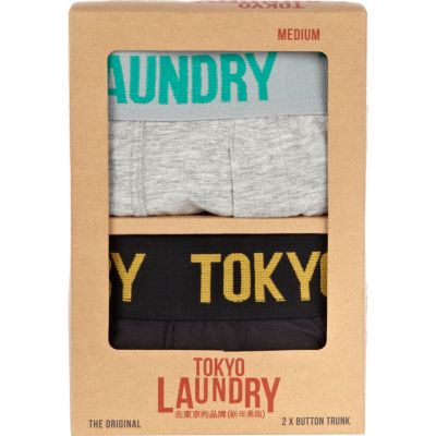 Grey and black Tokyo Laundry boxers