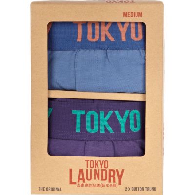 Blue and purple Tokyo Laundry boxers