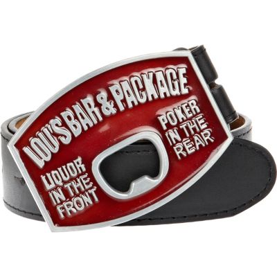 Black Lou's bar plate belt