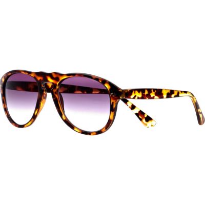 Black tortoise shell retro sunglasses