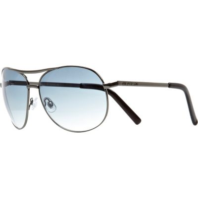 Black tinted aviator sunglasses