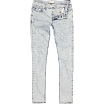 Light acid wash Flynn skinny jeans
