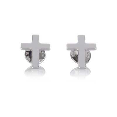 Grey metal cross collar tips