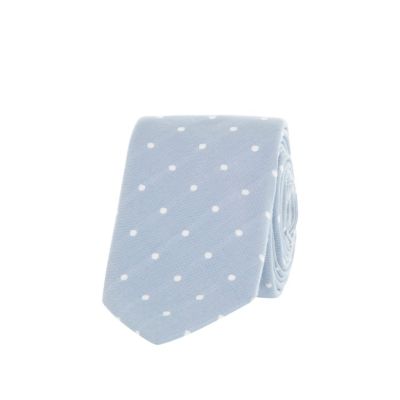 Light blue polka dot tie