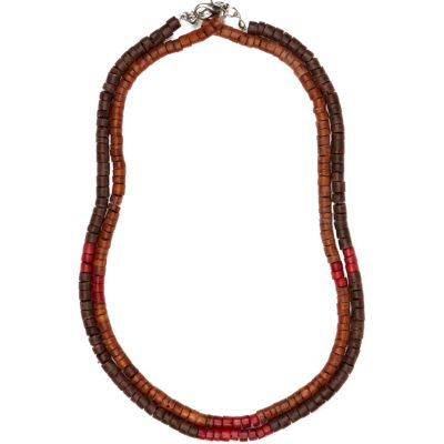 Brown surf bead necklace pack 