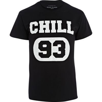 Black Chill 93 print t-shirt