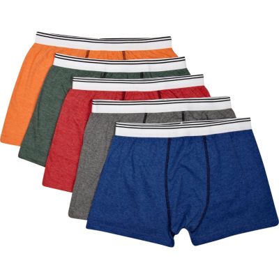 Multicoloured marl boxer shorts pack