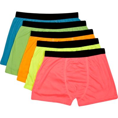 Bright multicoloured boxer shorts pack