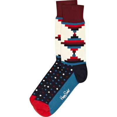 Black diamond print Happy Socks