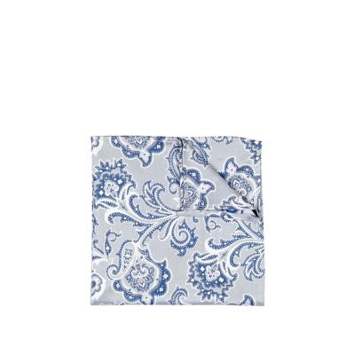 Grey paisley print handkerchief