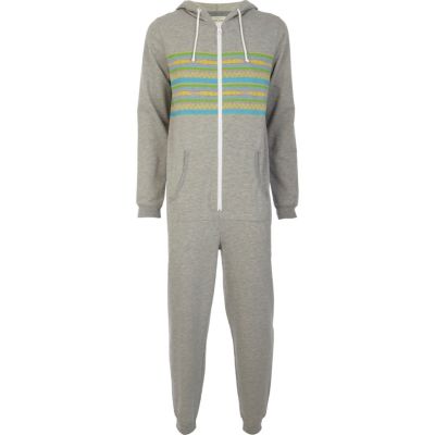 Grey placement bright stripe all-in-one