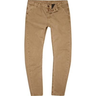Stone washed trousers 