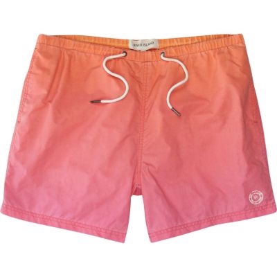 Pink dip dye swim shorts