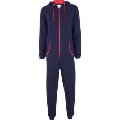Navy I love mud all-in-one