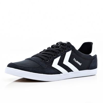 Black Hummel slim trainers