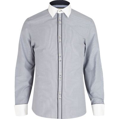 Navy stripe Life of Tailor shirt 