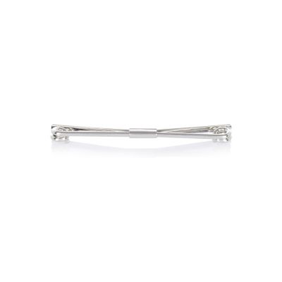 Grey metal collar clip