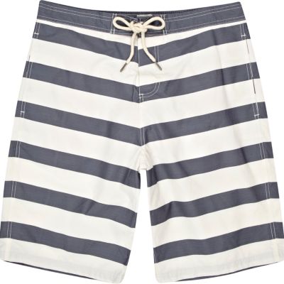 Blue stripe board shorts