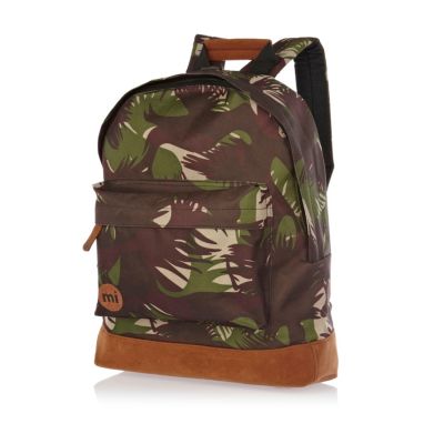 Green camo print MiPac rucksack