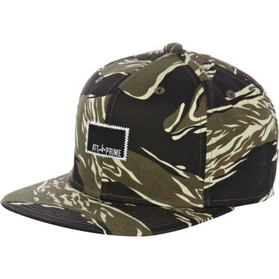 Brown ATT Prime camo print snapback
