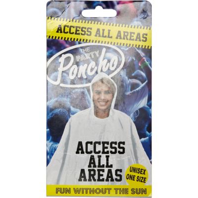 White access all areas poncho
