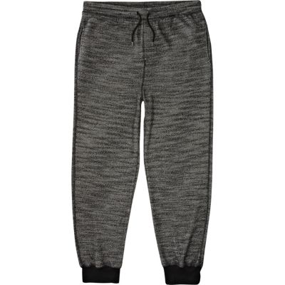 Black marl textured joggers