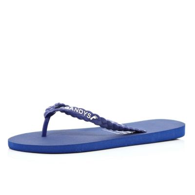 Blue Gandys flip flops