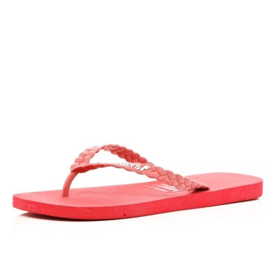 Red Gandys flip flops