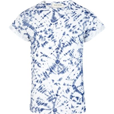 Blue tie dye t-shirt