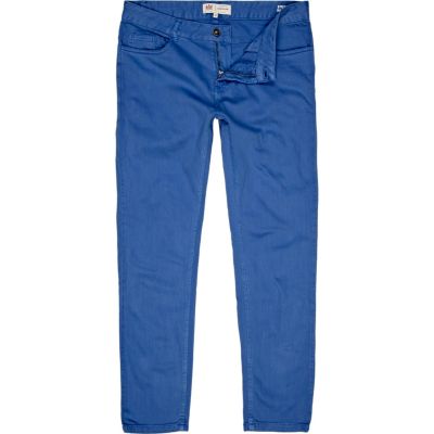 Bright blue Sid skinny stretch jeans