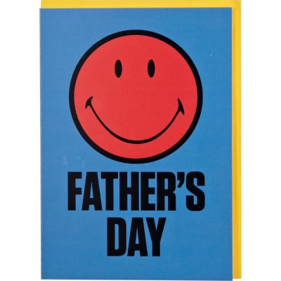 Smiley face Father's day greeting card