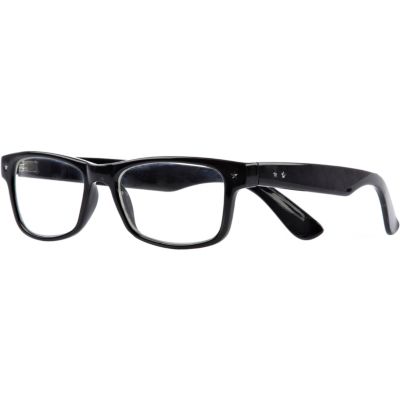 Black geek glasses