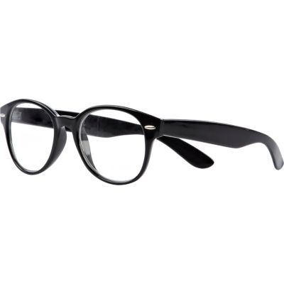 Black round geek glasses