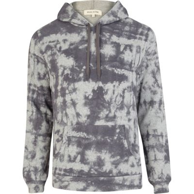 Grey tie dye hoodie