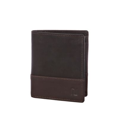 Black fold over RI embossed wallet