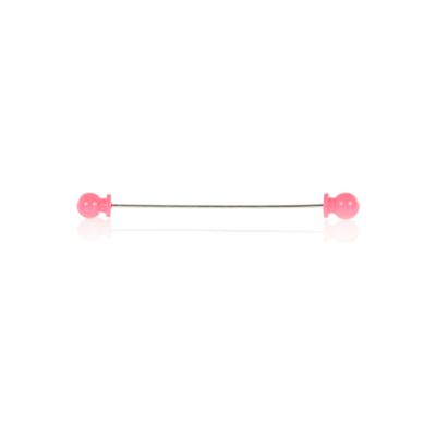 Light pink sphere collar pin