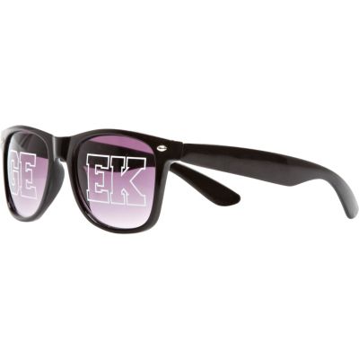 Black geek retro sunglasses