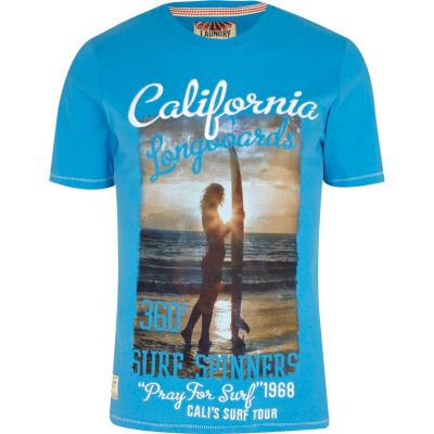 Blue Tokyo Laundry California surf t-shirt