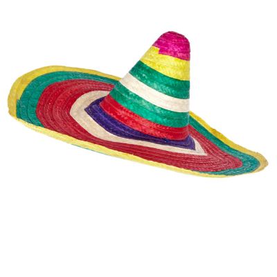 Multicoloured stripe sombrero
