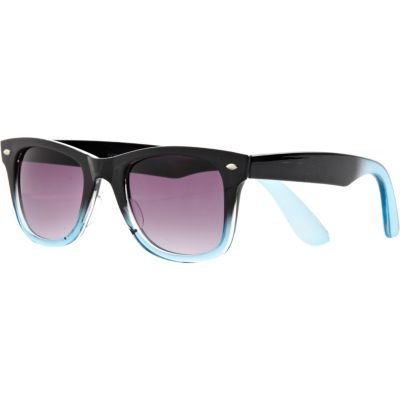 Black dip dye retro sunglasses
