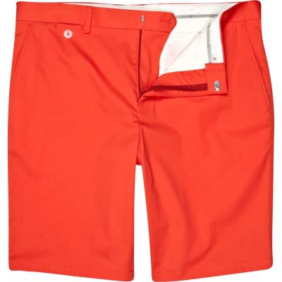 Orange suit shorts