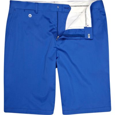 Blue suit shorts