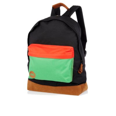 Black colour block MiPac rucksack